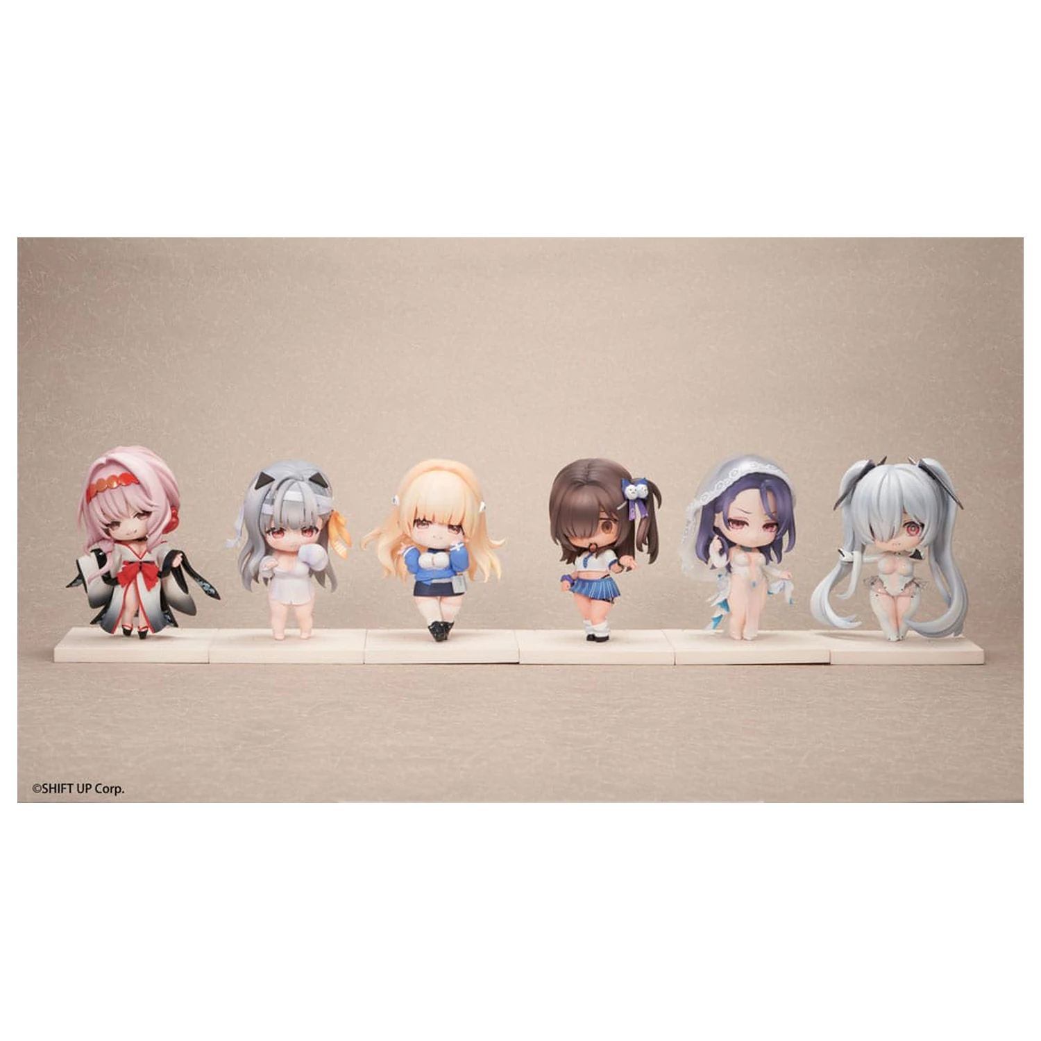 Goddess of Victory: Nikke SAC Series Mini Figuren 6er-Pack Chibi Vol. 3 10 cm Produktfoto