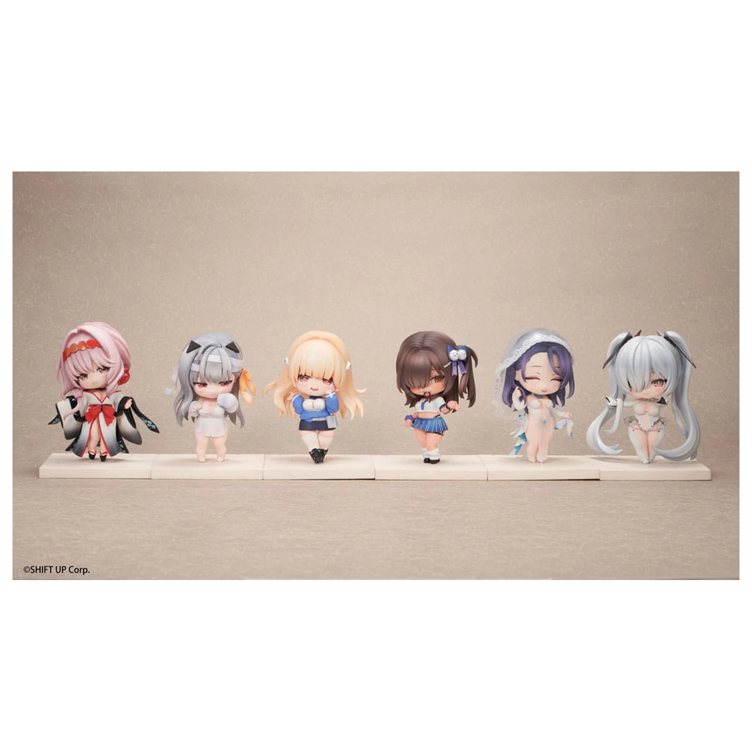 Goddess of Victory: Nikke SAC Series Mini Figuren 6er-Pack Chibi Vol. 3 10 cm Produktfoto