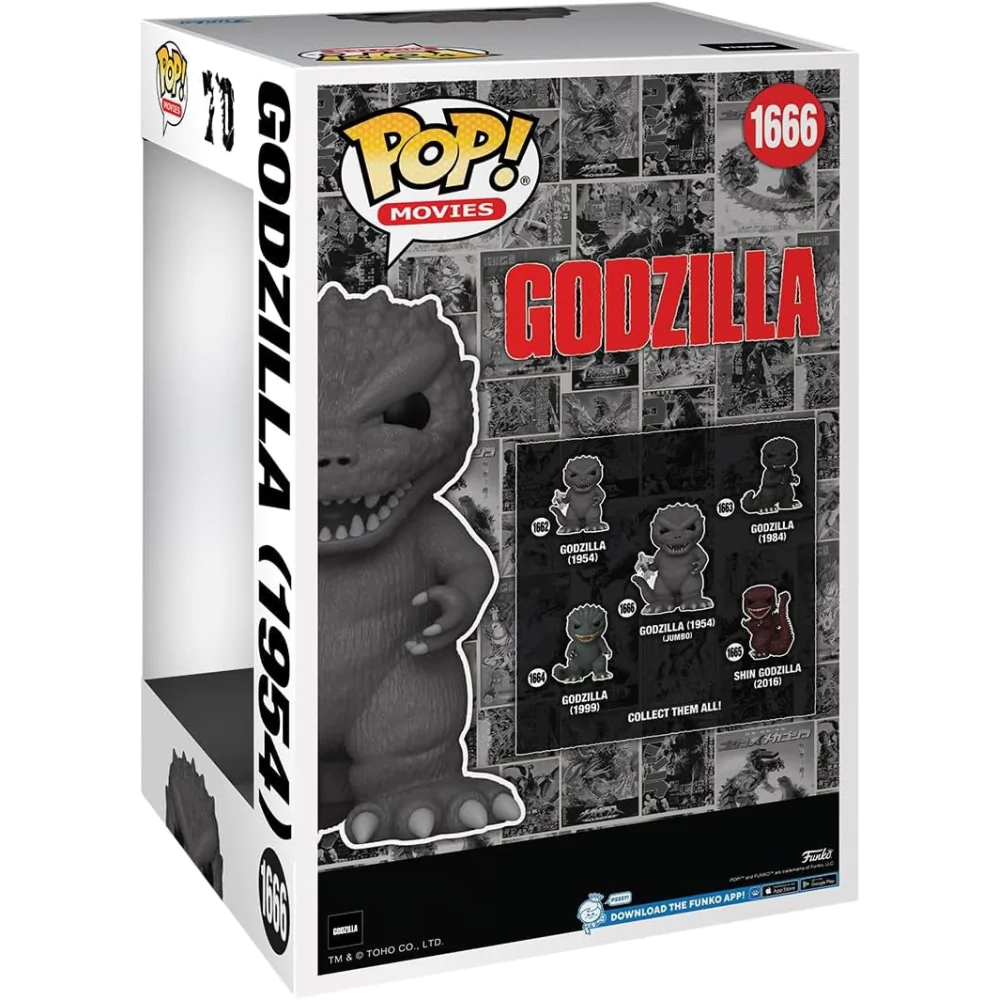Godzilla 70th Anniversary Super Sized Jumbo Funko POP! Vinyl Figur Godzilla 1954 25 cm Produktfoto