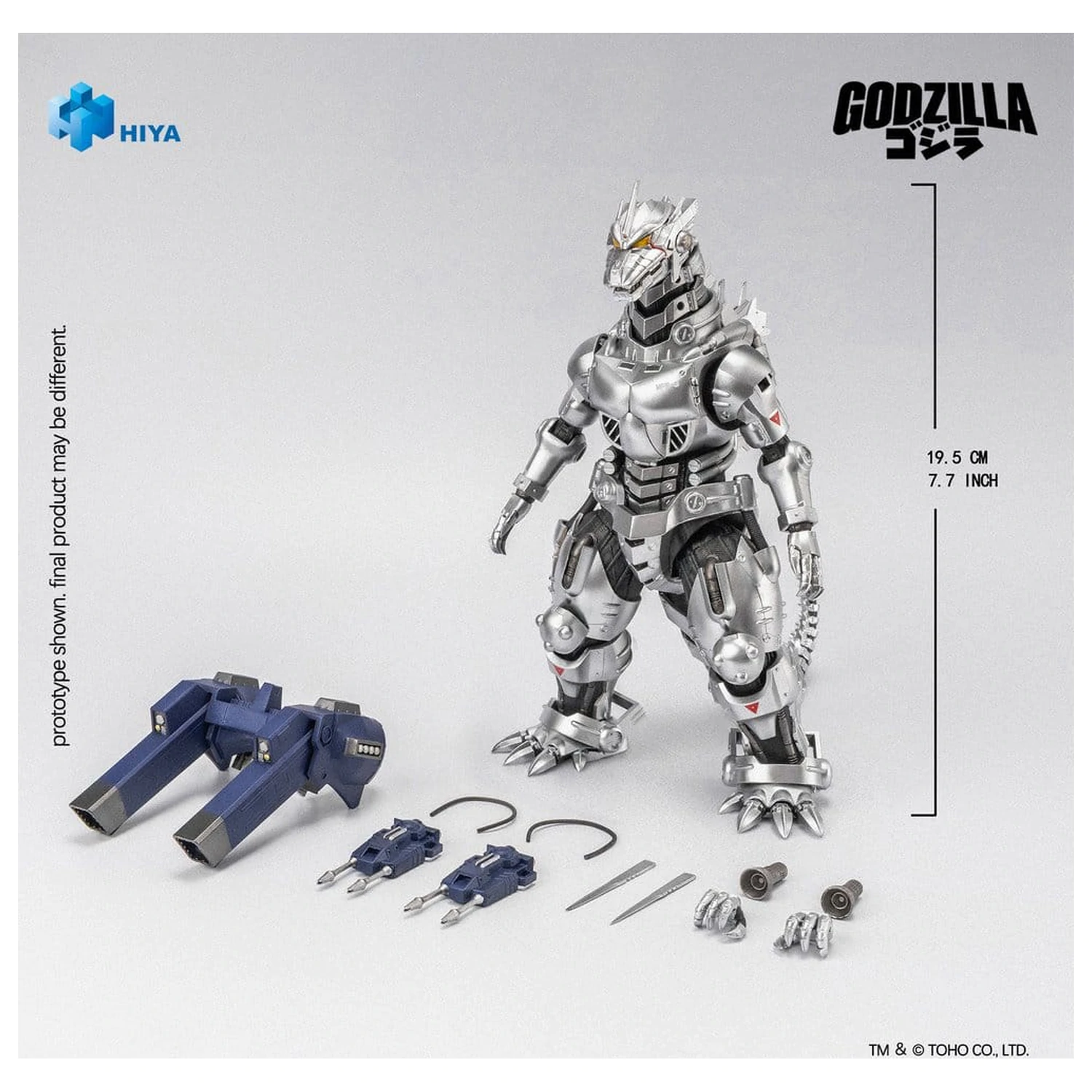 Godzilla Against Mechagodzilla (2002) Exquisite Basic Series Action Figur Mechagodzilla MFS-3 20 cm Produktfoto