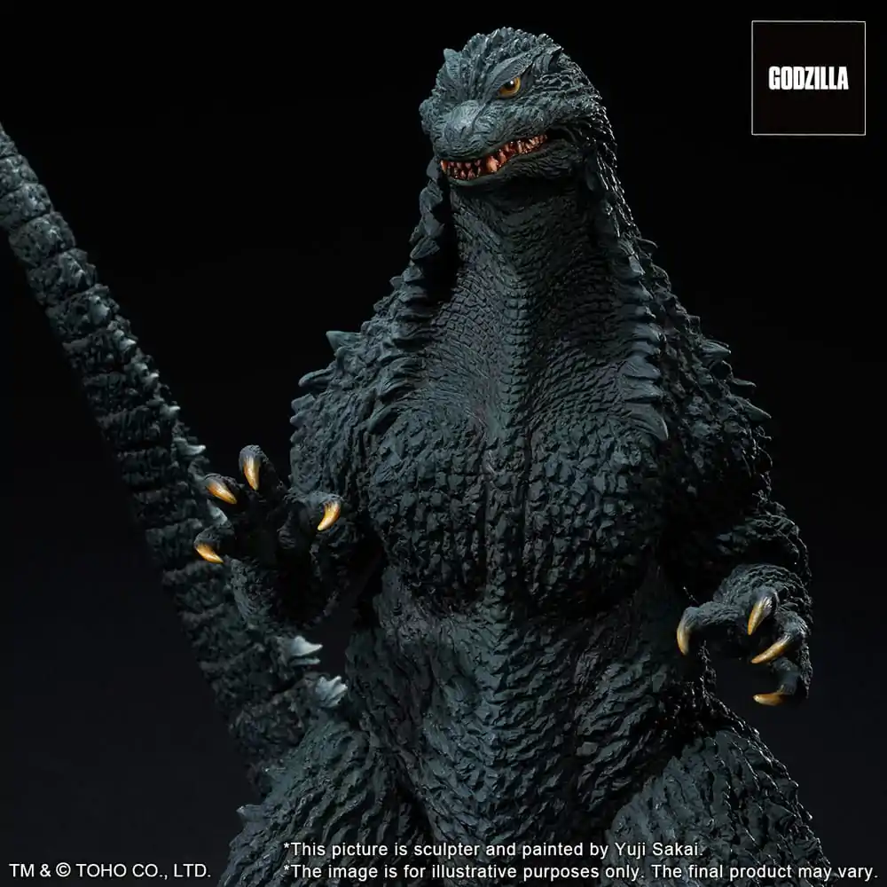 Godzilla against Mechagodzilla 2002 TOHO Yuji Sakai Modeling Collection PVC-Statue Godzilla Battle in the Storm 28 cm Produktfoto