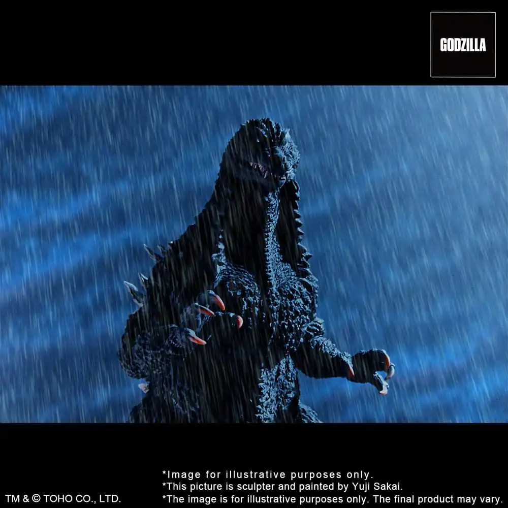 Godzilla against Mechagodzilla 2002 TOHO Yuji Sakai Modeling Collection PVC-Statue Godzilla Battle in the Storm 28 cm Produktfoto