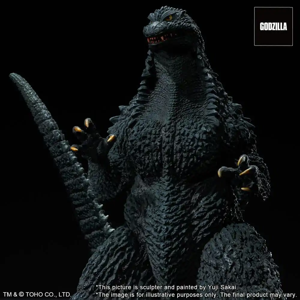 Godzilla against Mechagodzilla 2002 TOHO Yuji Sakai Modeling Collection PVC-Statue Godzilla Battle in the Storm 28 cm Produktfoto