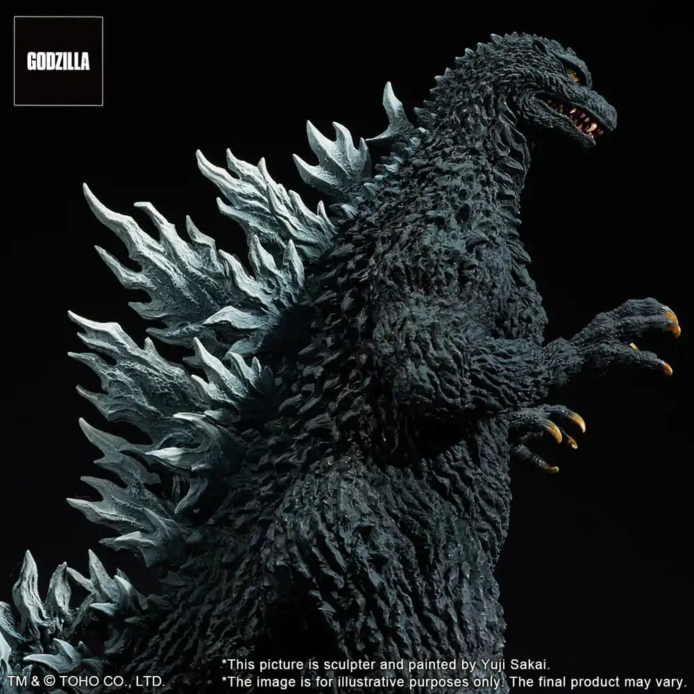 Godzilla against Mechagodzilla 2002 TOHO Yuji Sakai Modeling Collection PVC-Statue Godzilla Battle in the Storm 28 cm Produktfoto
