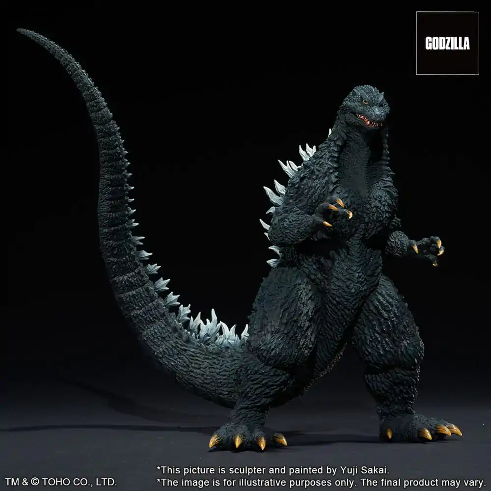Godzilla against Mechagodzilla 2002 TOHO Yuji Sakai Modeling Collection PVC-Statue Godzilla Battle in the Storm 28 cm Produktfoto