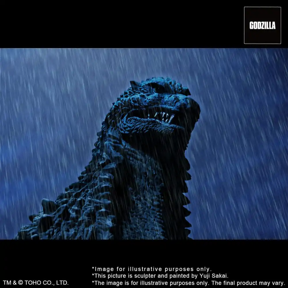 Godzilla against Mechagodzilla 2002 TOHO Yuji Sakai Modeling Collection PVC-Statue Godzilla Battle in the Storm 28 cm Produktfoto