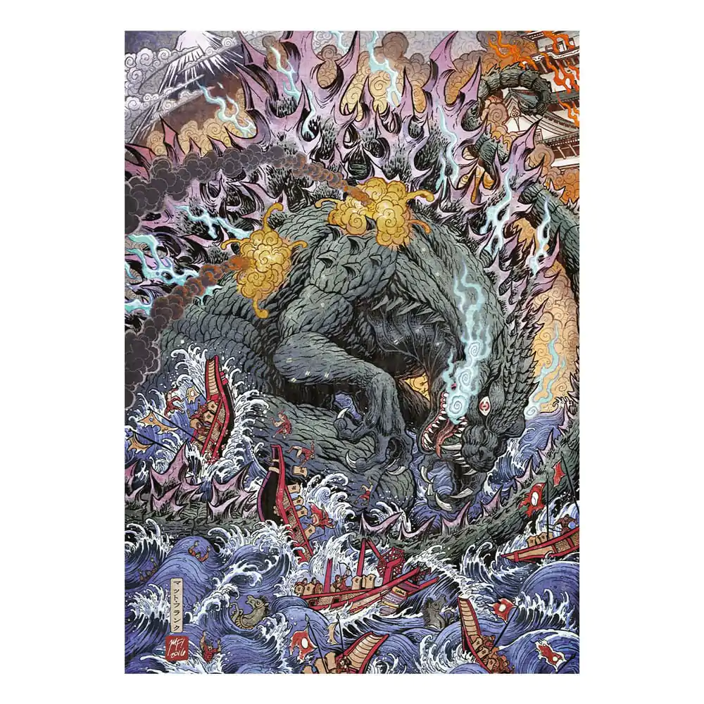 Godzilla Kunstdruck Limited Edition 42 x 30 cm termékfotó