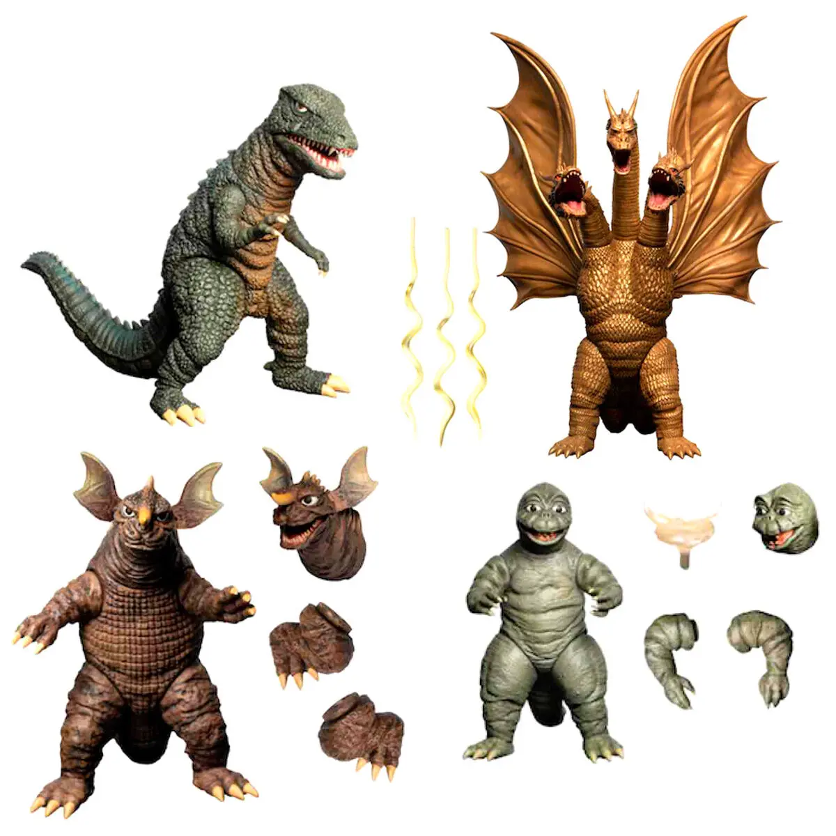 Godzilla: Frankenstein und die Monster aus dem All 5 Points XL Actionfiguren Deluxe Box Set Round 2 Produktfoto