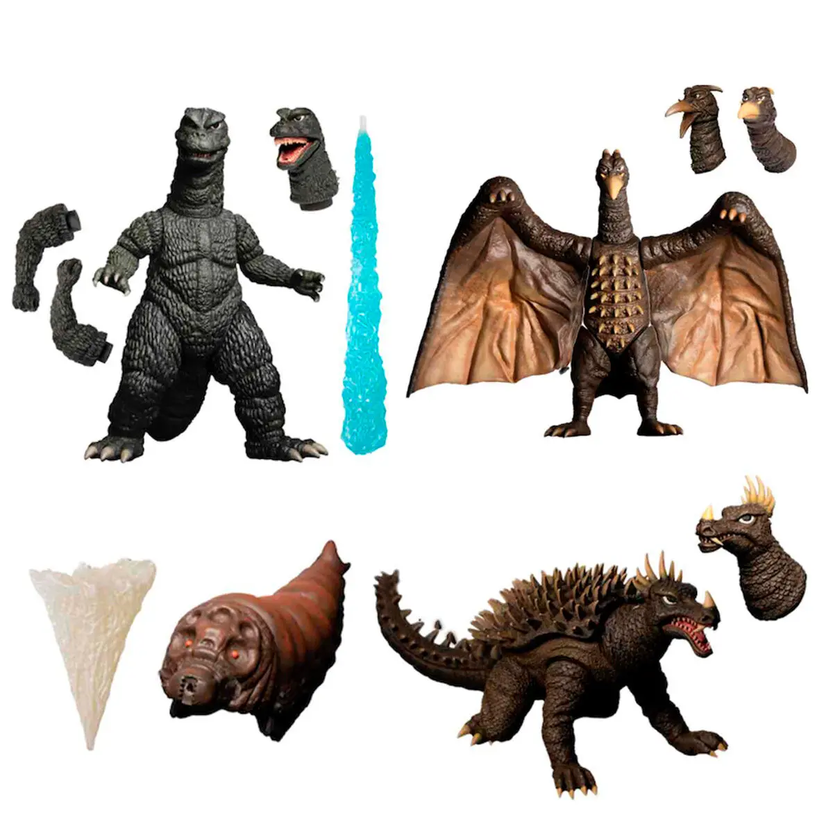 Godzilla: Frankenstein und die Monster aus dem All 5 Points XL Actionfiguren Deluxe Box Set Round 1 Produktfoto