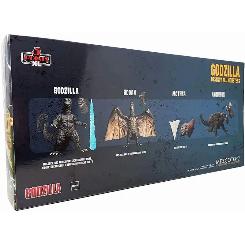 Godzilla: Frankenstein und die Monster aus dem All 5 Points XL Actionfiguren Deluxe Box Set Round 1 Produktfoto