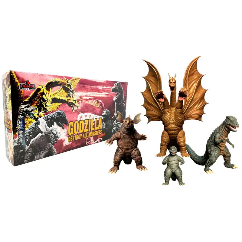 Godzilla: Frankenstein und die Monster aus dem All 5 Points XL Actionfiguren Deluxe Box Set Round 2 Produktfoto