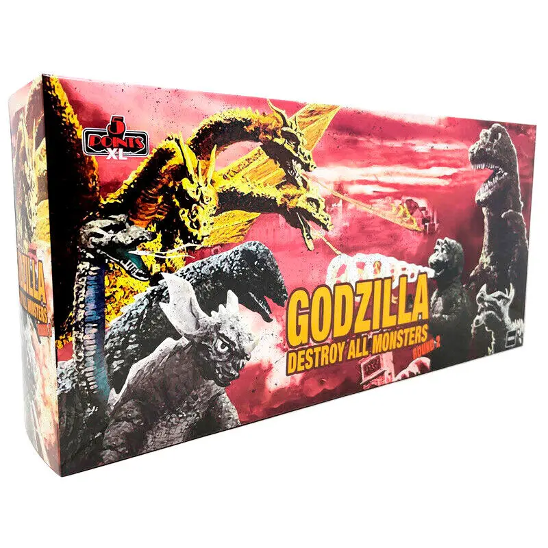 Godzilla: Frankenstein und die Monster aus dem All 5 Points XL Actionfiguren Deluxe Box Set Round 2 Produktfoto
