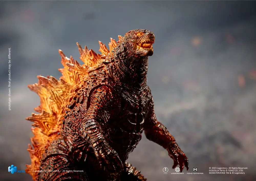 Godzilla Exquisite Basic Actionfigur Godzilla: King of the Monsters Burning Godzilla 18 cm Produktfoto