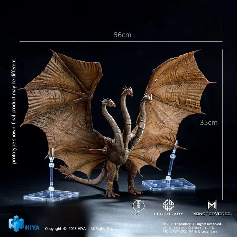 Godzilla Exquisite Basic Actionfigur Godzilla: King of the Monsters King Ghidorah 35 cm Produktfoto