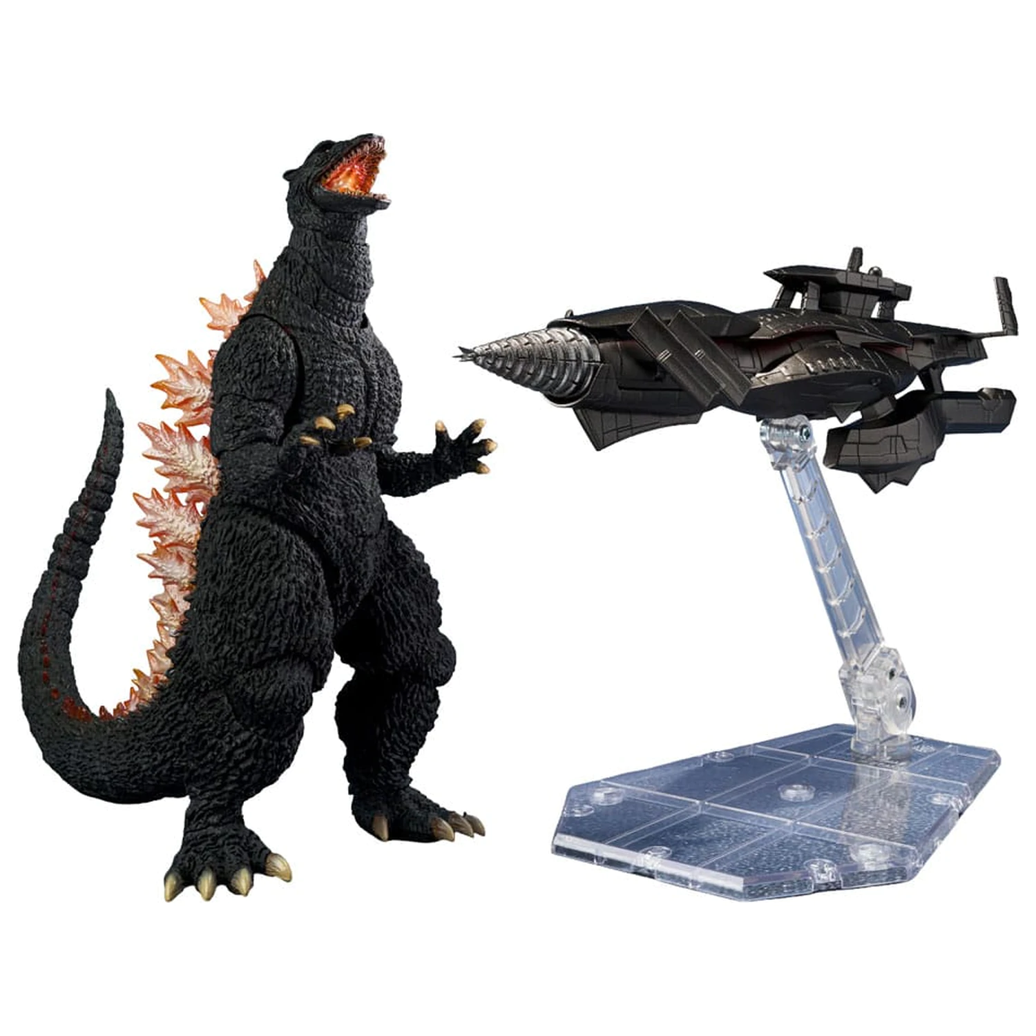Godzilla: Final Wars S.H.MonsterArts Actionfigur Godzilla Heat Ray Ver. vs. New Gotengo 16 cm Produktfoto
