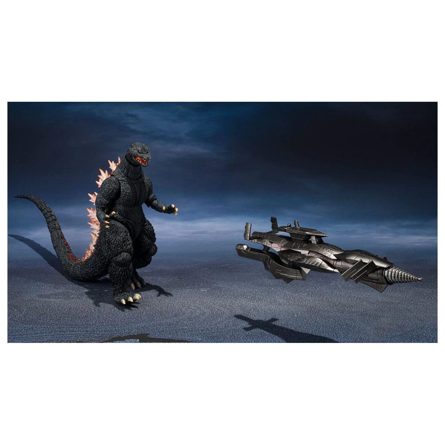 Godzilla: Final Wars S.H.MonsterArts Actionfigur Godzilla Heat Ray Ver. vs. New Gotengo 16 cm Produktfoto