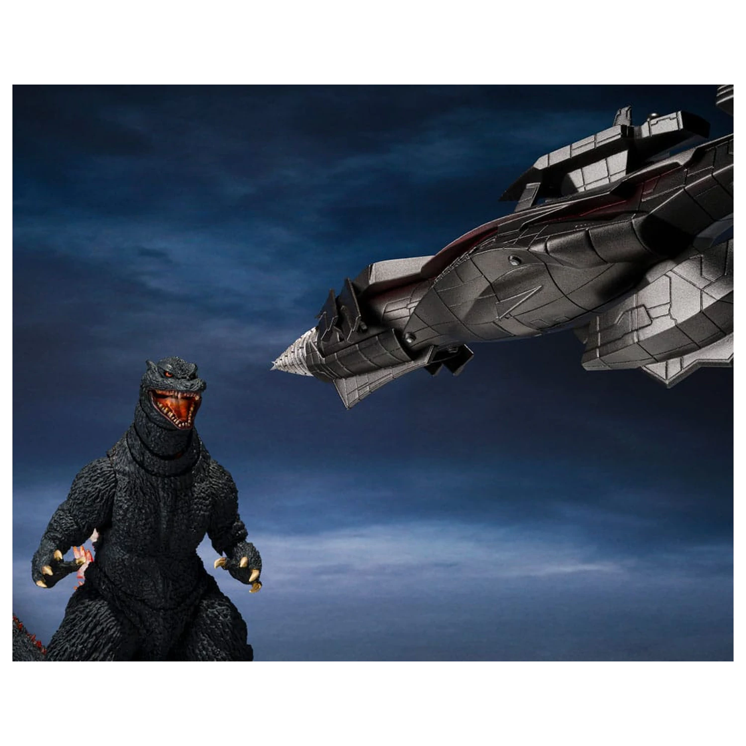 Godzilla: Final Wars S.H.MonsterArts Actionfigur Godzilla Heat Ray Ver. vs. New Gotengo 16 cm Produktfoto