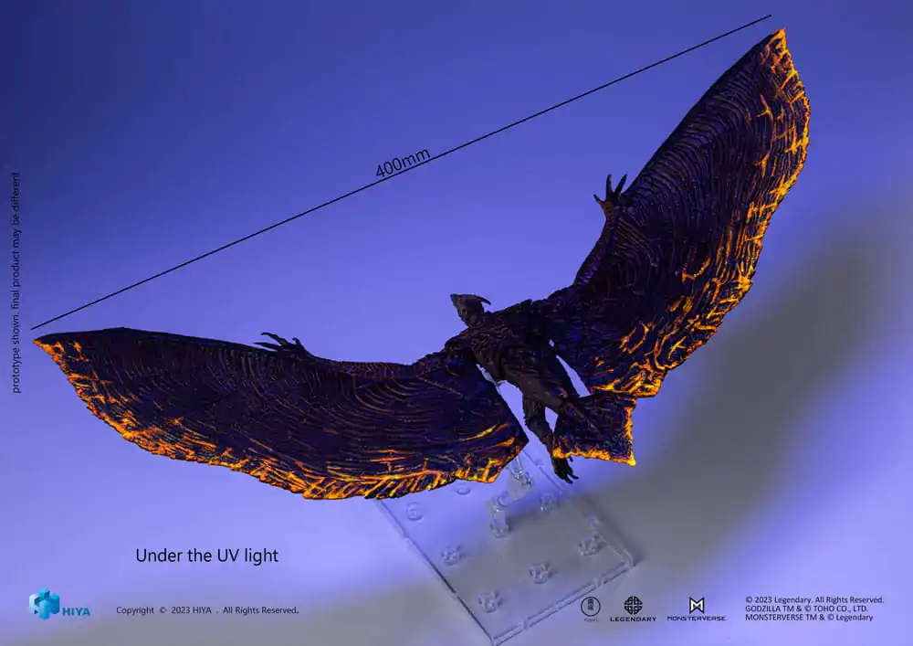Godzilla: King of the Monsters Exquisite Basic Actionfigur Rodan Flameborn 13 cm Produktfoto