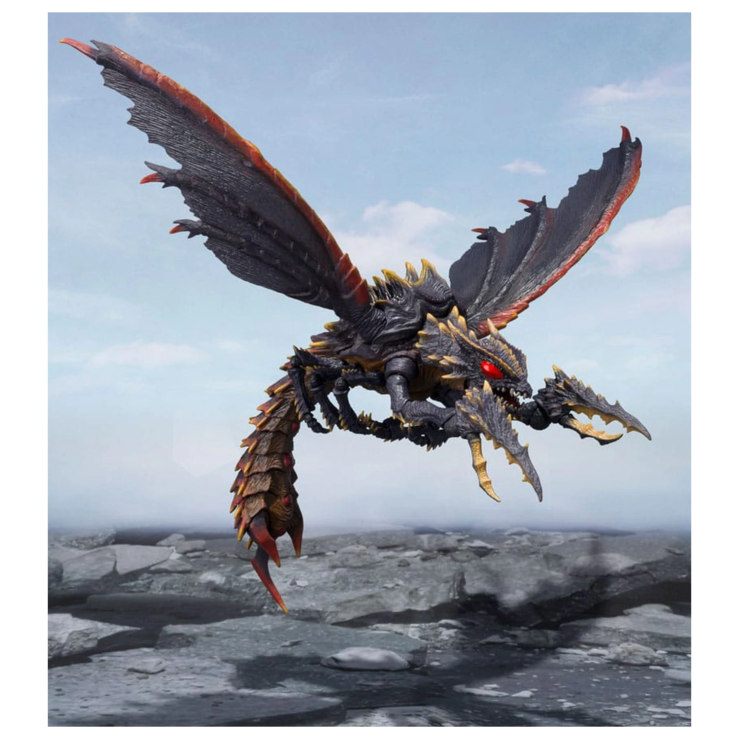 Godzilla S.H. Monster Arts Action-Figur Megaguirus Evolution Set 21 cm Produktfoto