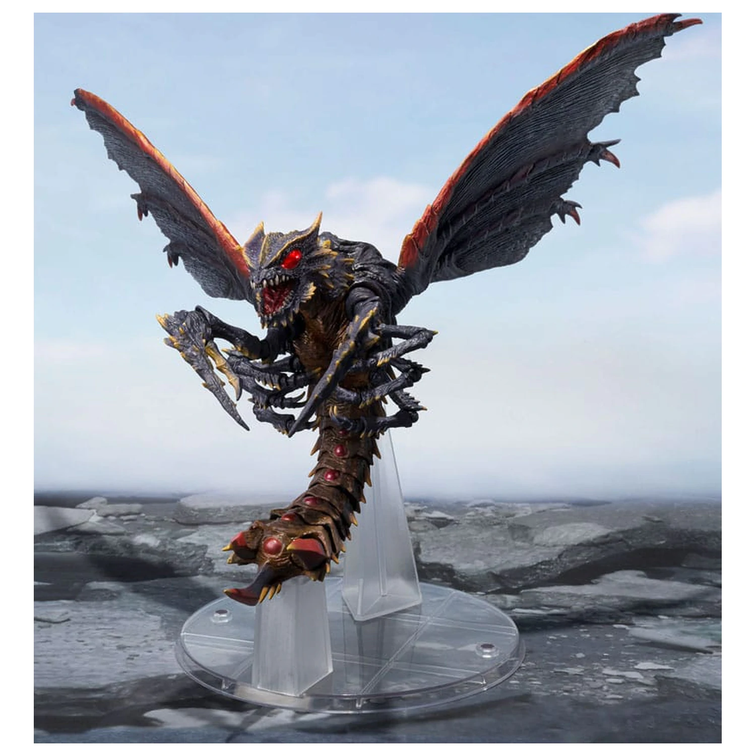 Godzilla S.H. Monster Arts Action-Figur Megaguirus Evolution Set 21 cm Produktfoto