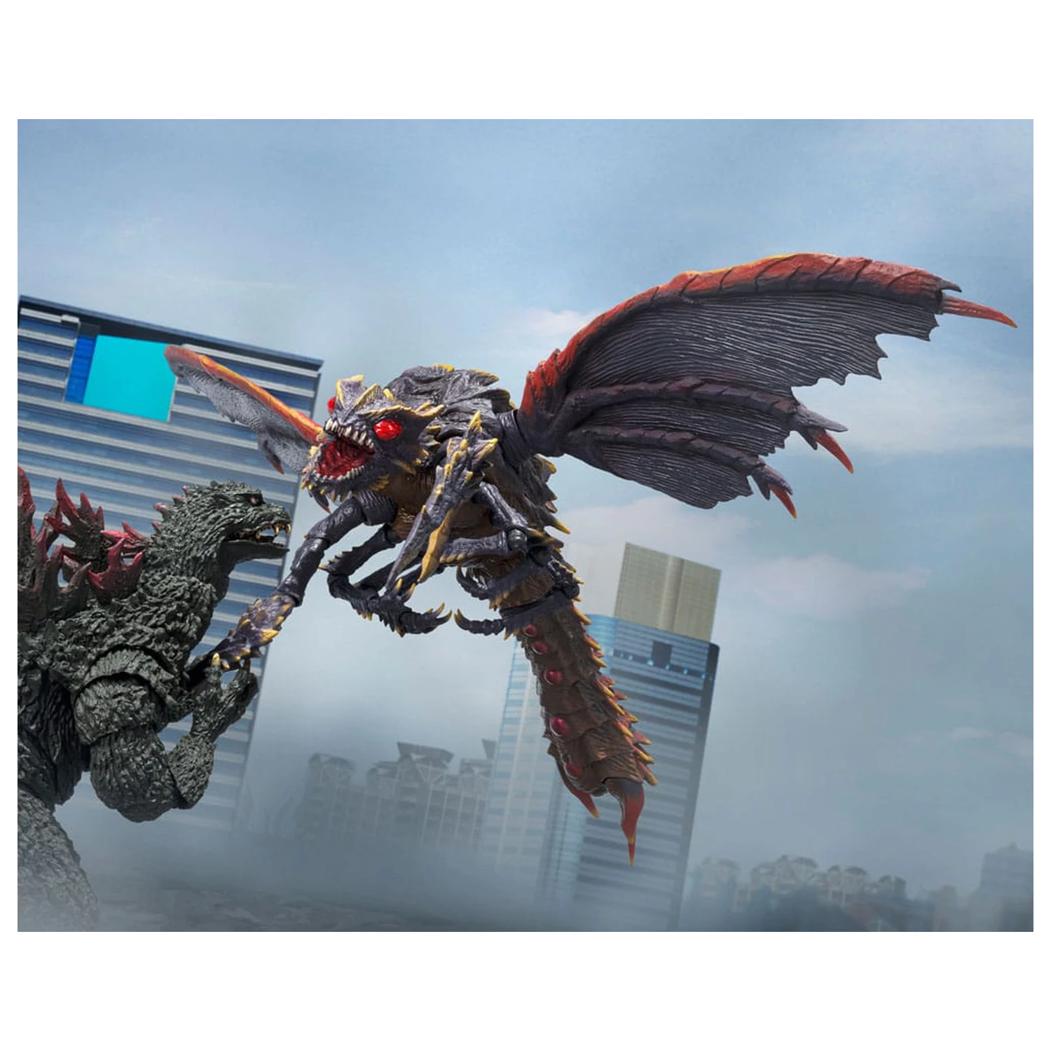 Godzilla S.H. Monster Arts Action-Figur Megaguirus Evolution Set 21 cm Produktfoto