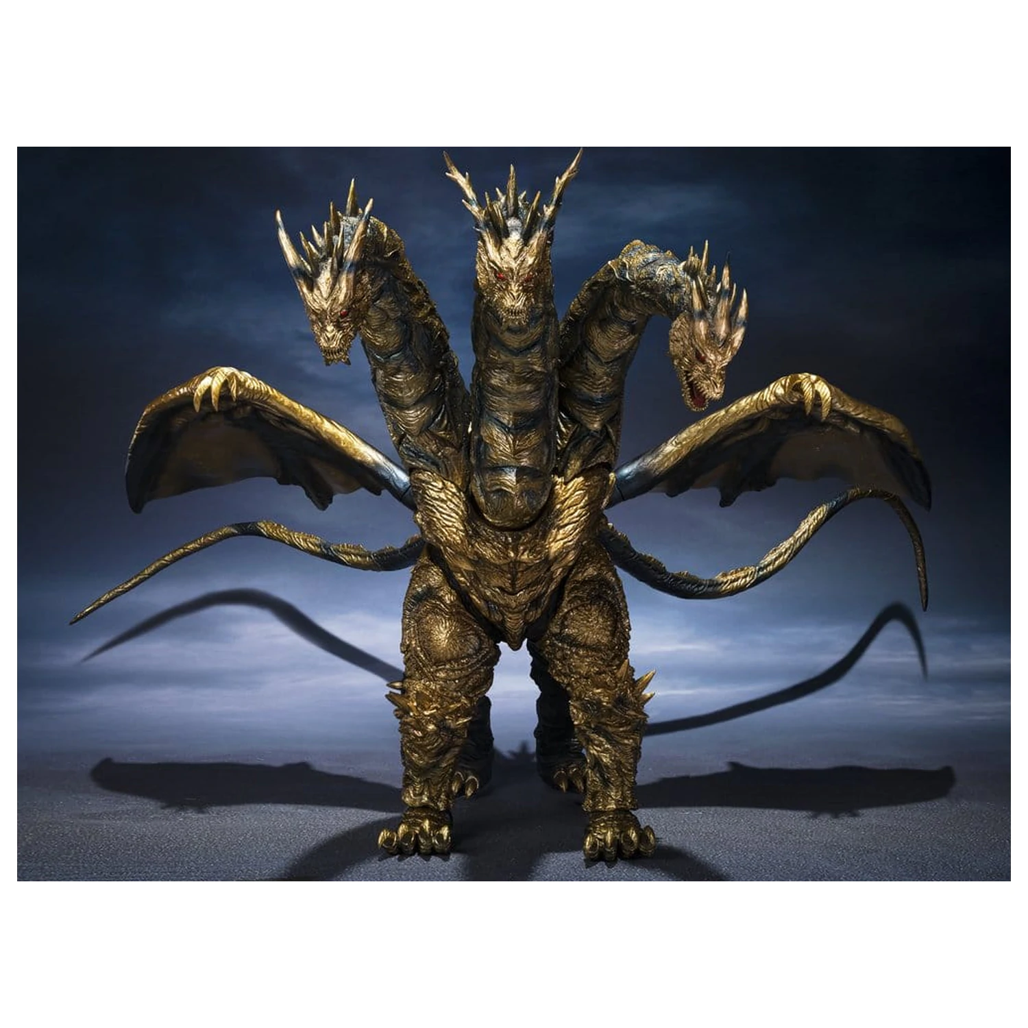 Godzilla S.H.MonsterArts Aktionsfigur Kaizer Ghidorah 25 Zentimeter Produktfoto