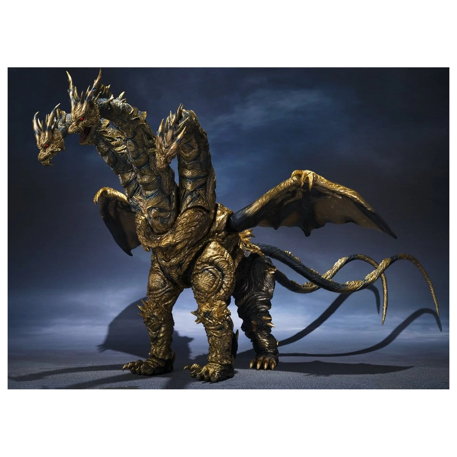 Godzilla S.H.MonsterArts Aktionsfigur Kaizer Ghidorah 25 Zentimeter Produktfoto
