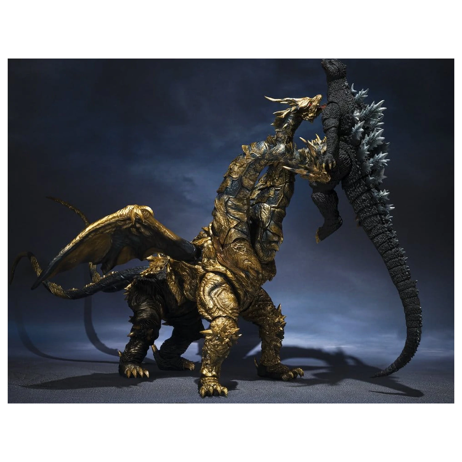 Godzilla S.H.MonsterArts Aktionsfigur Kaizer Ghidorah 25 Zentimeter Produktfoto