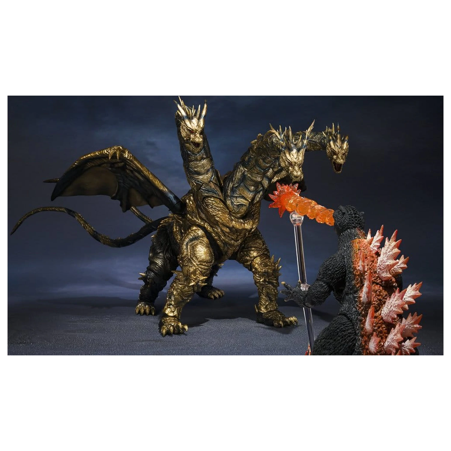 Godzilla S.H.MonsterArts Aktionsfigur Kaizer Ghidorah 25 Zentimeter Produktfoto