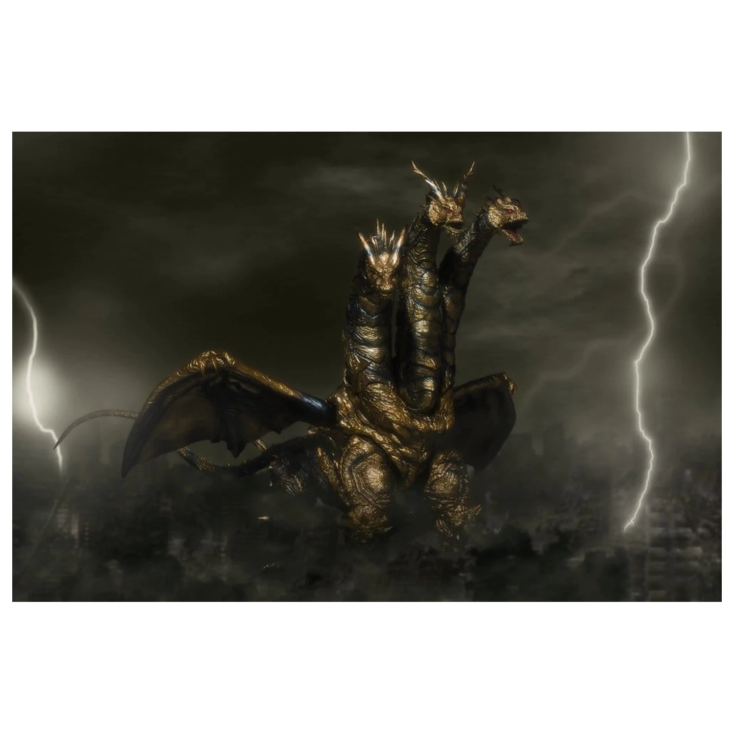 Godzilla S.H.MonsterArts Aktionsfigur Kaizer Ghidorah 25 Zentimeter Produktfoto