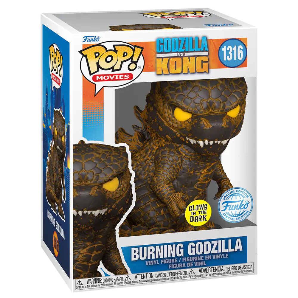 Godzilla Singular Point POP! Animation Vinyl Figur Burning Godzilla(GW) 9 cm Produktfoto