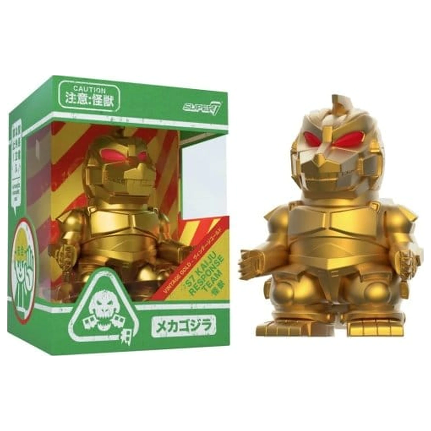 Godzilla Toho Fun! Fun! Mini Figur Mechagodzilla (Vintage Spielzeug Gold) Produktfoto