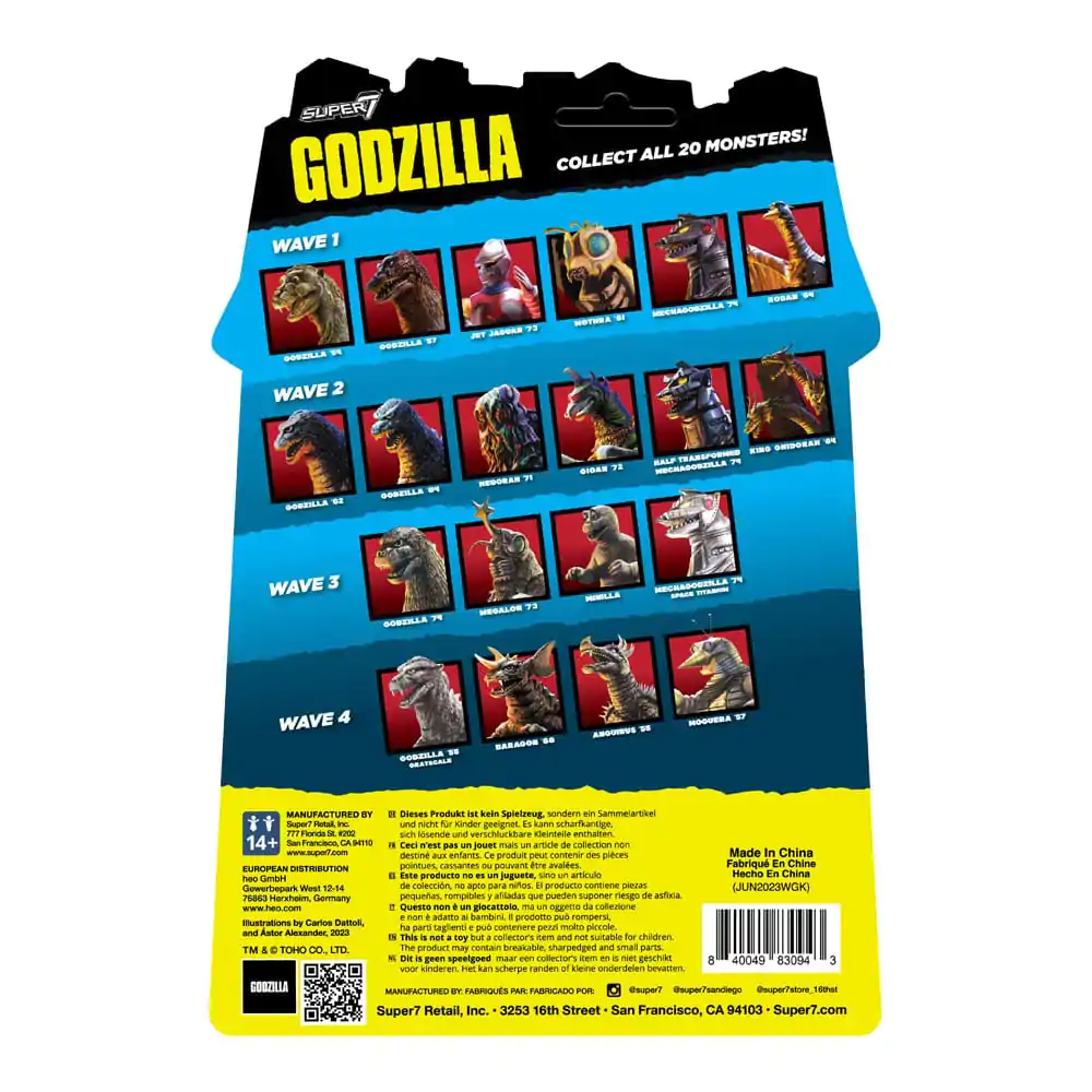 Godzilla Toho ReAction Actionfigur Wave 05 Baragon ´68 10 cm Produktfoto