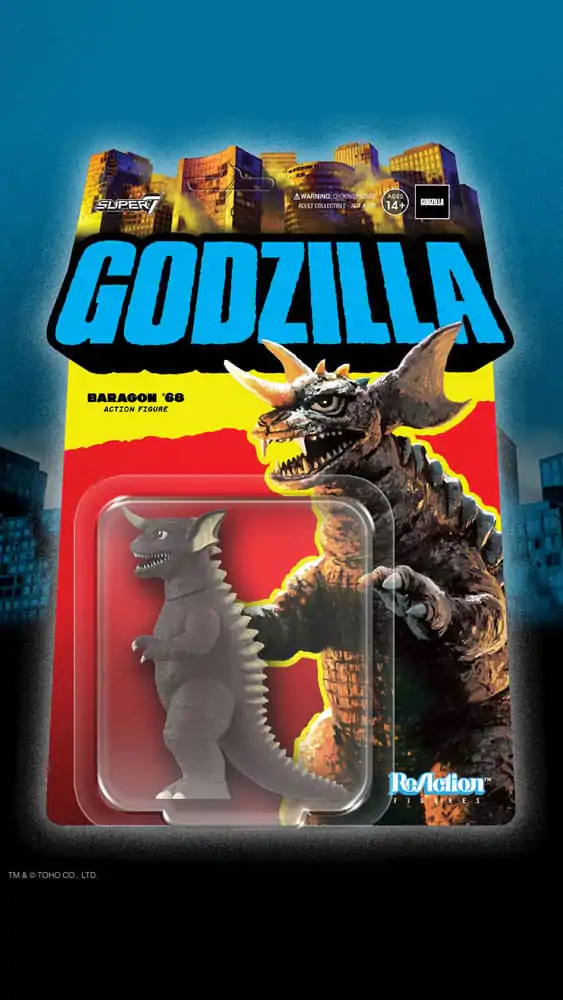 Godzilla Toho ReAction Actionfigur Wave 05 Baragon ´68 10 cm Produktfoto
