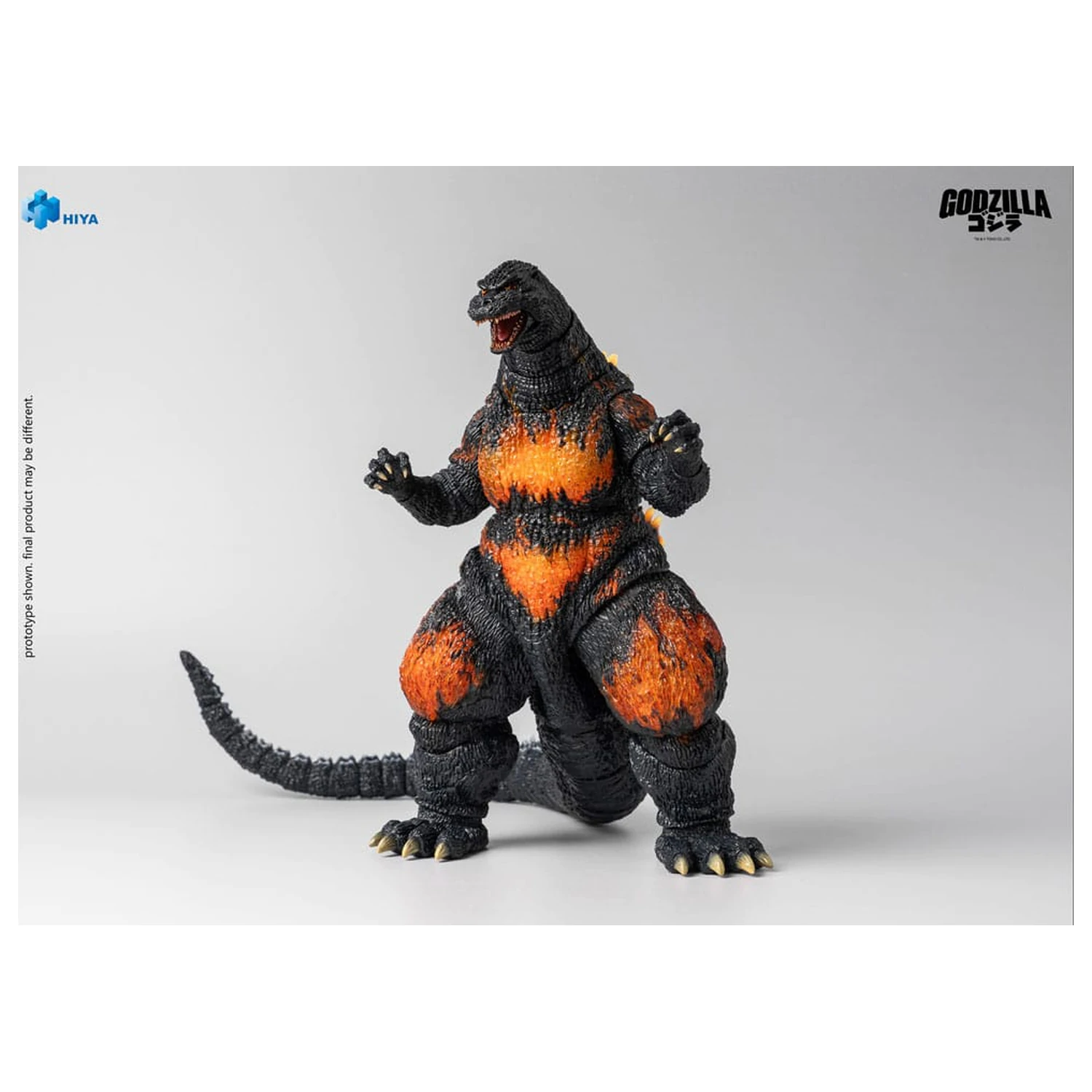 Godzilla vs. Destoroyah (1995) Exquisite Basic Action Figur Burning Godzilla 18 cm Produktfoto