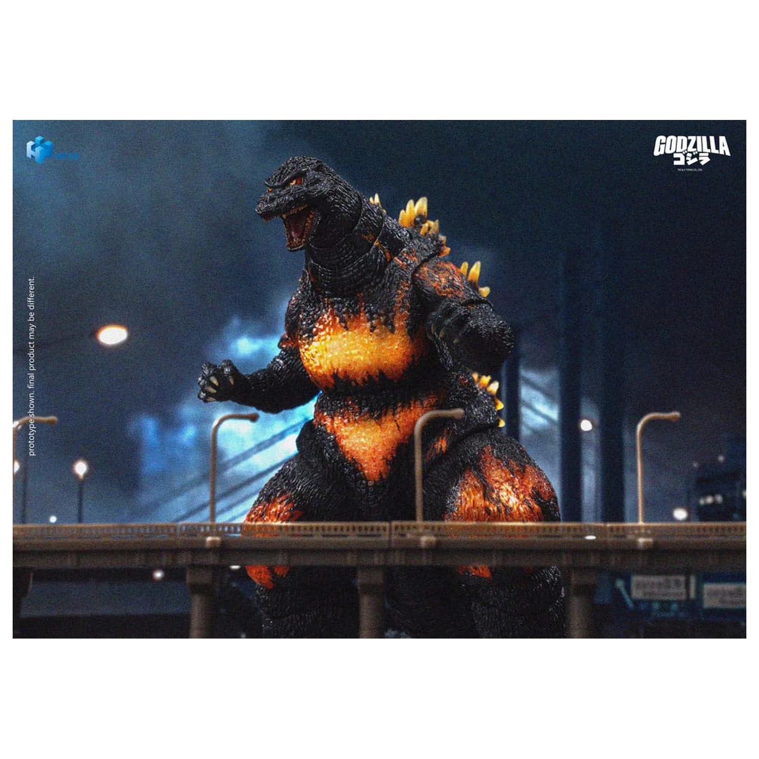 Godzilla vs. Destoroyah (1995) Exquisite Basic Action Figur Burning Godzilla 18 cm Produktfoto
