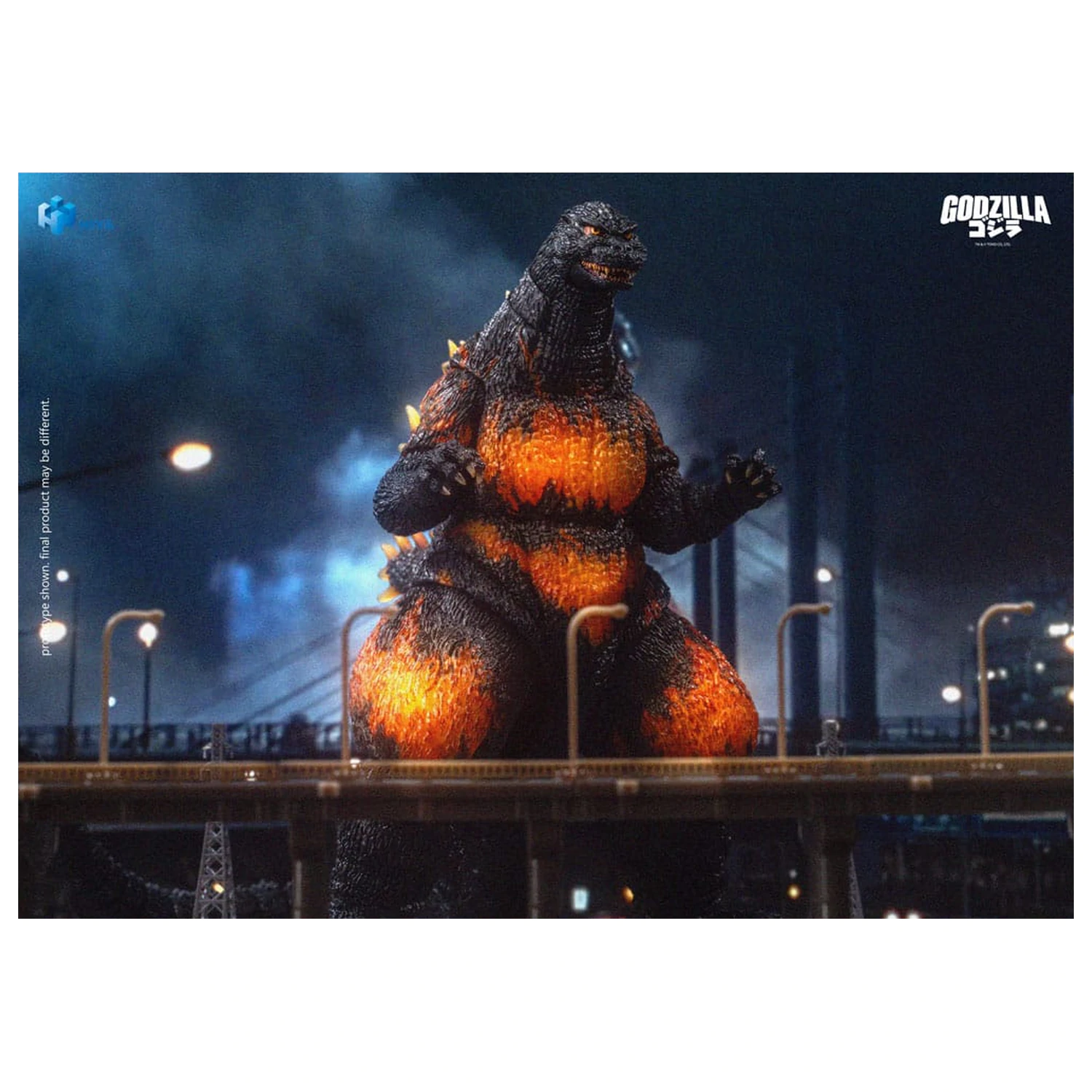 Godzilla vs. Destoroyah (1995) Exquisite Basic Action Figur Burning Godzilla 18 cm Produktfoto