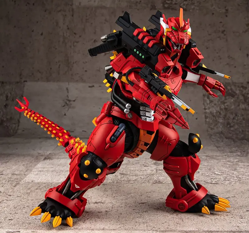 Godzilla vs Evangelion Plastic Model Kit Type-3 Kiryu Kai EVA Unit-02 Color Ver. 24 cm Produktfoto