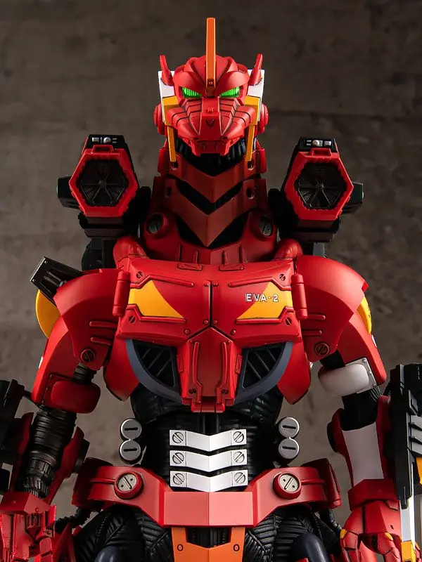 Godzilla vs Evangelion Plastic Model Kit Type-3 Kiryu Kai EVA Unit-02 Color Ver. 24 cm Produktfoto