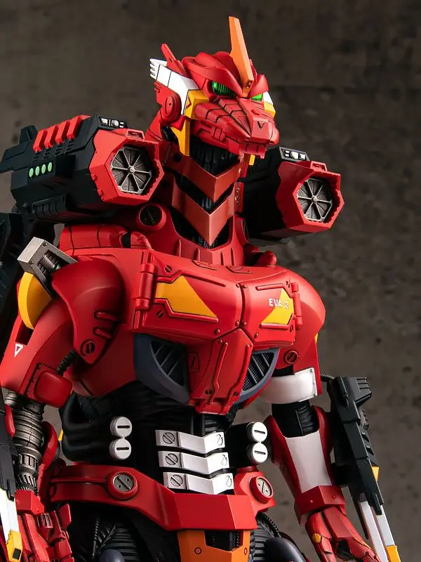 Godzilla vs Evangelion Plastic Model Kit Type-3 Kiryu Kai EVA Unit-02 Color Ver. 24 cm Produktfoto