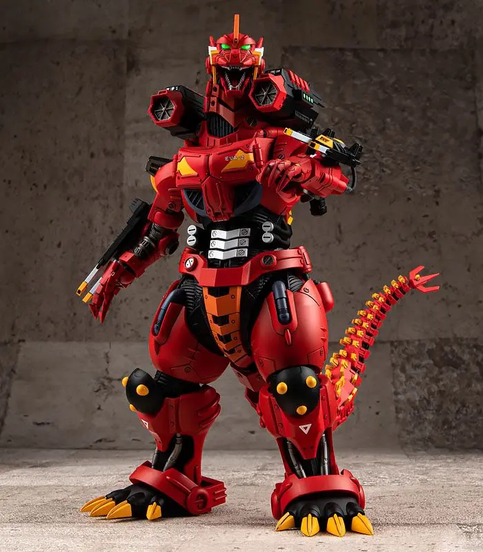 Godzilla vs Evangelion Plastic Model Kit Type-3 Kiryu Kai EVA Unit-02 Color Ver. 24 cm Produktfoto