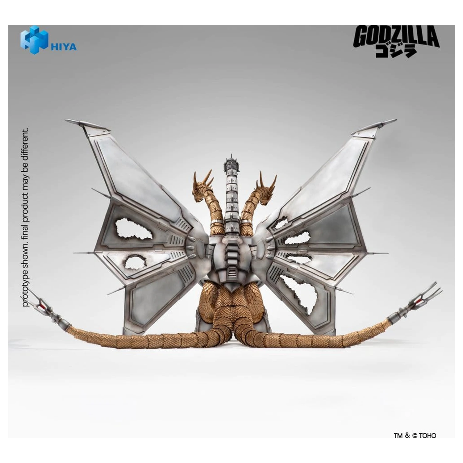 Godzilla vs. King Ghidorah Exquisite Basic Actionfigur Battle Damaged Mecha King Ghidorah 33 cm Produktfoto