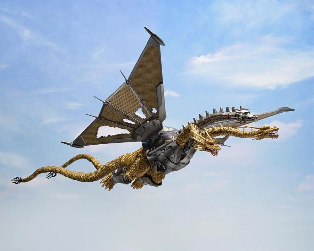 Godzilla vs. King Ghidorah S.H. MonsterArts Action Figur Mecha Ghidorah Shinjuku Decisive Battle Special set 25 cm Produktfoto