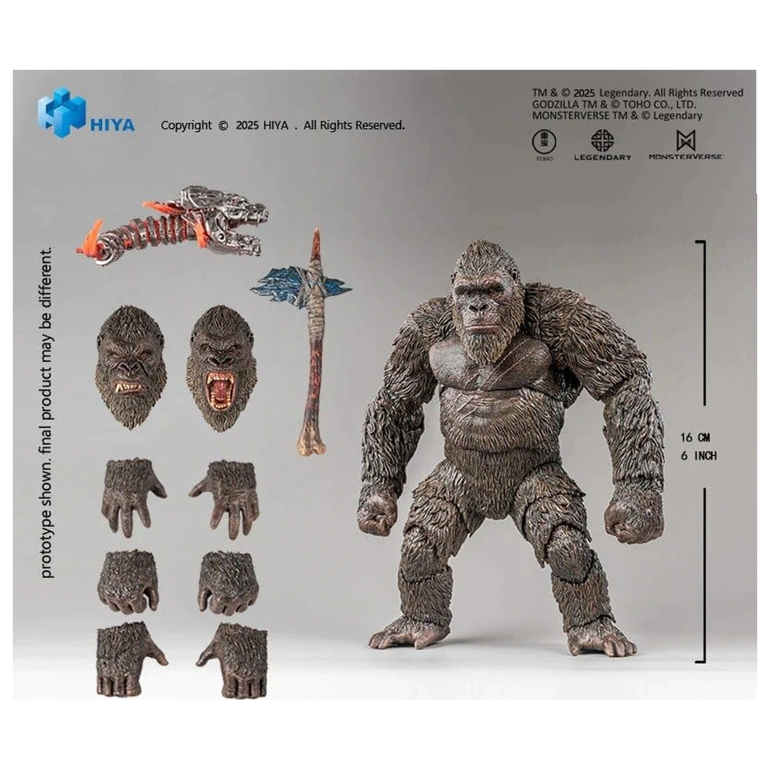 Godzilla vs. Kong Exquisite Basic Series Actionfigur Kong 2.0 16 cm Produktfoto