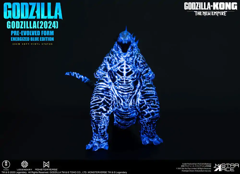 Godzilla vs. Kong: The New Empire Weichvinyl-Statue Godzilla (2024) Evolved Blue Edition 28 cm Produktfoto