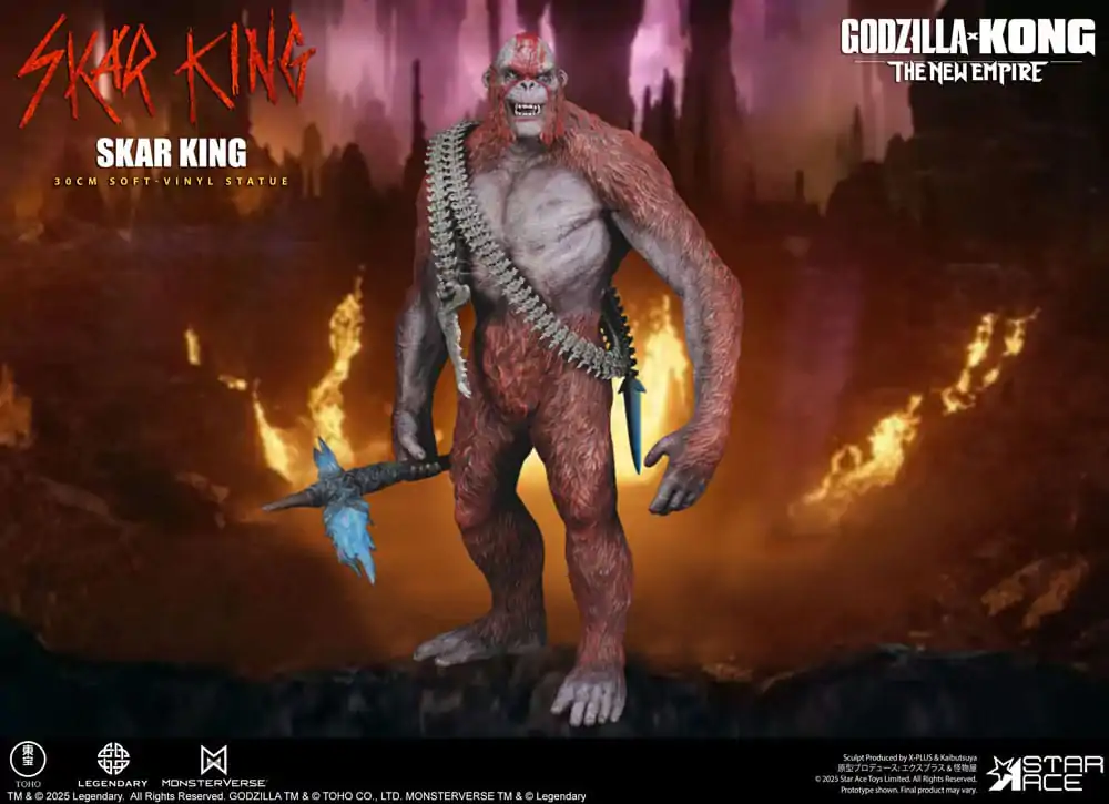 Godzilla vs. Kong: The New Empire Weichvinyl Statue Skar King Unleash the Titan 30 cm Produktfoto