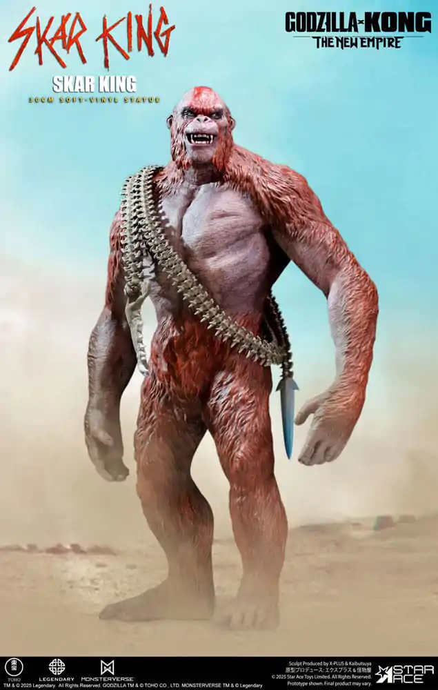 Godzilla vs. Kong: The New Empire Weichvinyl Statue Skar King Unleash the Titan 30 cm Produktfoto