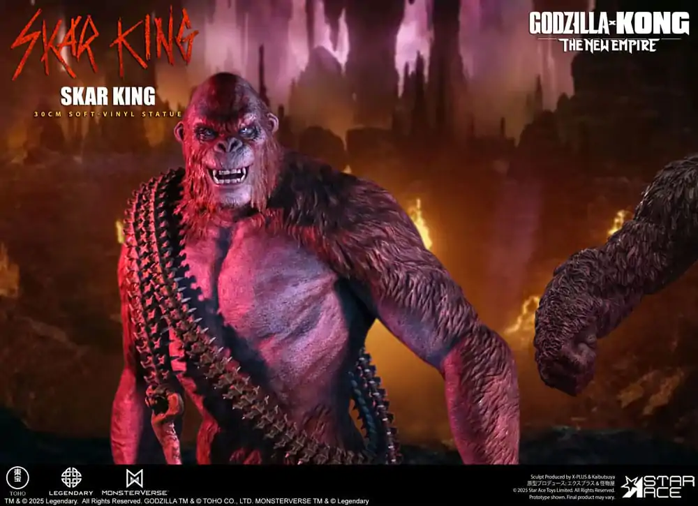 Godzilla vs. Kong: The New Empire Weichvinyl Statue Skar King Unleash the Titan 30 cm Produktfoto