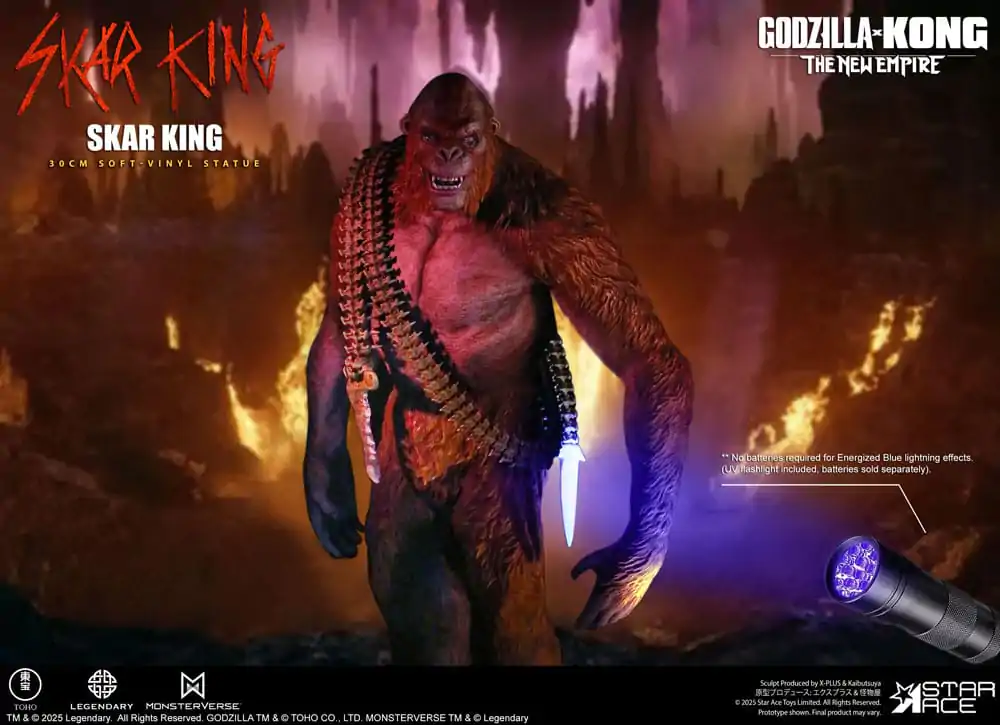 Godzilla vs. Kong: The New Empire Weichvinyl Statue Skar King Unleash the Titan 30 cm Produktfoto