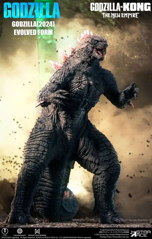 Godzilla vs. Kong: The New Empire Weich-Vinyl-Statue Godzilla (2024) Evolved Deluxe Version 30 cm Produktfoto